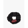 Silk scrunchie with iconic floral print