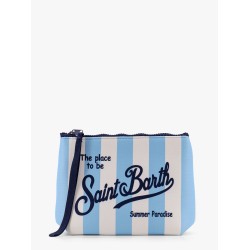 Aline pochette with stripes pop print