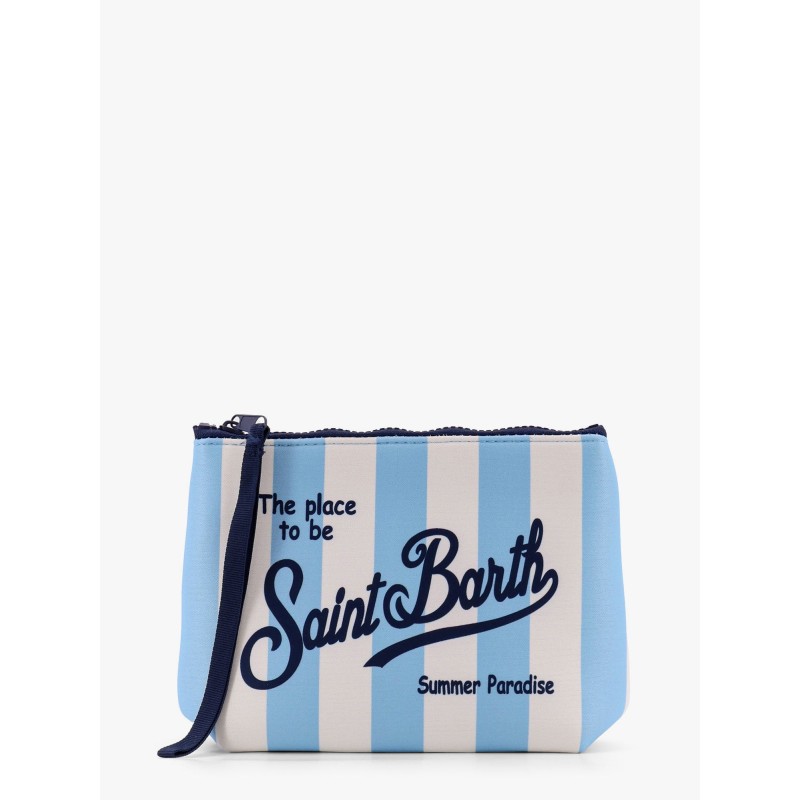 Aline pochette with stripes pop print