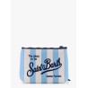 Aline pochette with stripes pop print