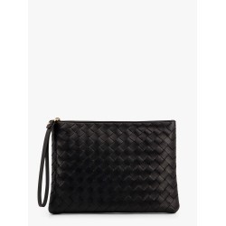Intrecciato leather pouch