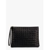 Intrecciato leather pouch