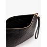 Intrecciato leather pouch
