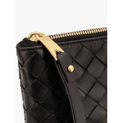 Intrecciato leather pouch