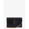 Classic Cassandre leather clutch with iconic chevron stitching