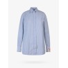 Cotton shirt with striped motif