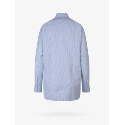 Cotton shirt with striped motif