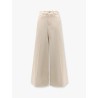 Wide fit stretch denim trouser