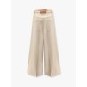 Wide fit stretch denim trouser