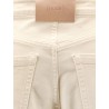 Wide fit stretch denim trouser