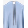 Managua silk long dress with silk cape and metal detail