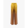 Baffo silk trousers with shaded effect