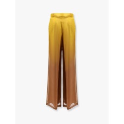 Baffo silk trousers with shaded effect