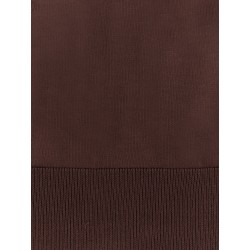 Knitted polo shirt with ribbed profiles