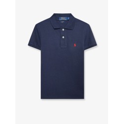 Cotton polo shirt with embroidered logo