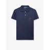 Cotton polo shirt with embroidered logo