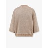 Cardigan with zip and all-over sequins