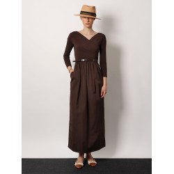 Kaiser cotton poplin and jersey dress