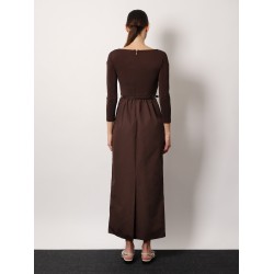 Kaiser cotton poplin and jersey dress