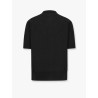 Viscose and cotton knit polo shirt