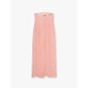 Satin long dress with bustier