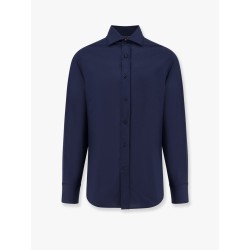 Slim fit virgin wool shirt