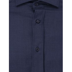 Slim fit virgin wool shirt