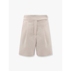 Fabric shorts with lurex effect