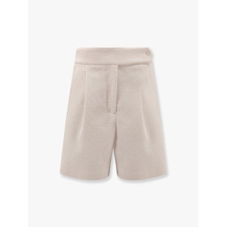 Fabric shorts with lurex effect