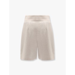 Fabric shorts with lurex effect