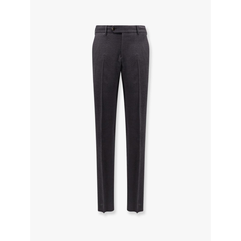 Slim fit stretch virgin wool trouser
