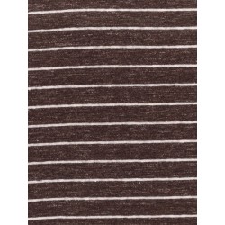 Striped linen stretch jersey t-shirt