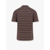 Striped linen stretch jersey t-shirt