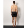 Nylon swim trunk with frontal logo patch