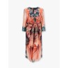 Silk dress with floral print