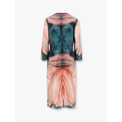 Silk dress with floral print