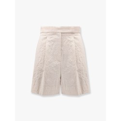 Abisso 1234 max mara sfilata wool shorts with rippled appearance