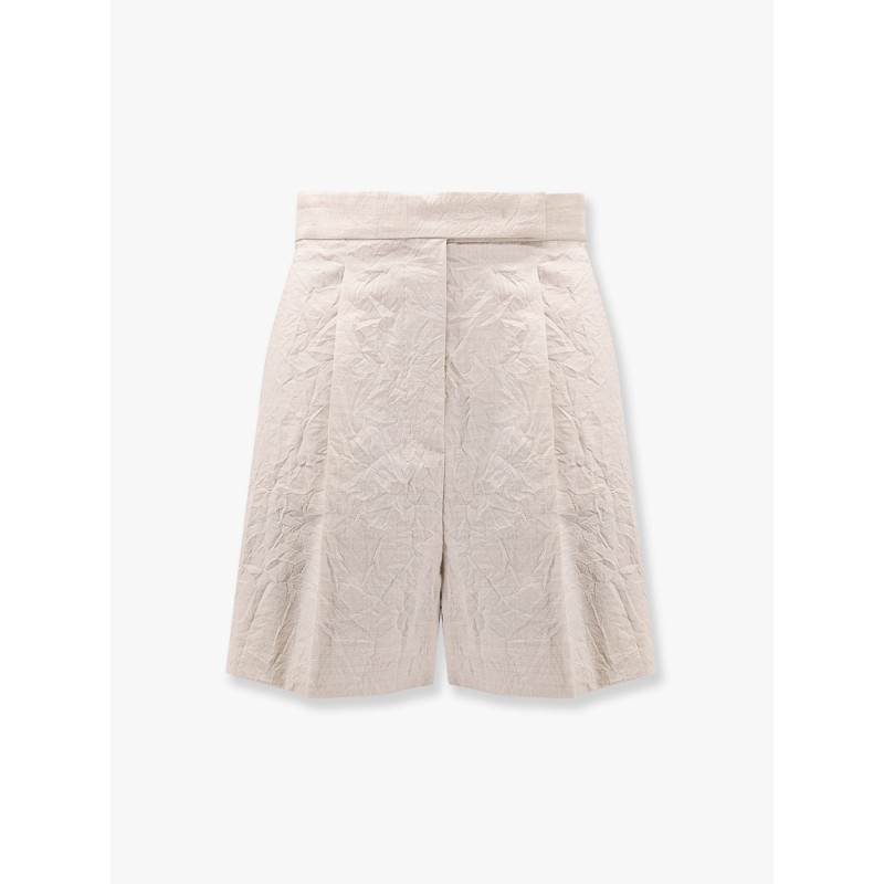 Abisso 1234 max mara sfilata wool shorts with rippled appearance
