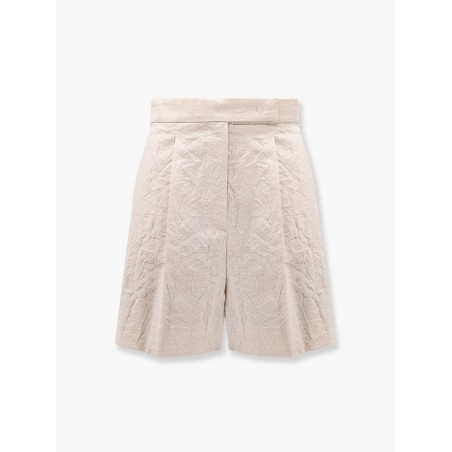 Abisso 1234 max mara sfilata wool shorts with rippled appearance