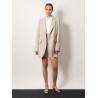 Abisso 1234 max mara sfilata wool shorts with rippled appearance