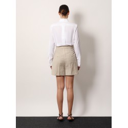 Abisso 1234 max mara sfilata wool shorts with rippled appearance