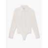 Angora 1234 stretch cotton body shirt with logo embroidery