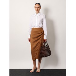 Angora 1234 stretch cotton body shirt with logo embroidery