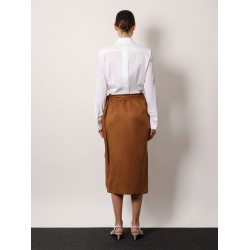 Angora 1234 stretch cotton body shirt with logo embroidery