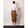 Angora 1234 stretch cotton body shirt with logo embroidery