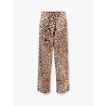 Cotton trouser with animalier print
