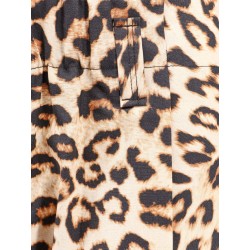 Cotton trouser with animalier print