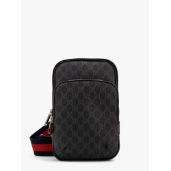 GG supreme fabric and leather crossbody bag