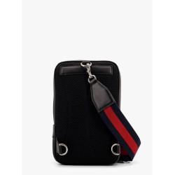 GG supreme fabric and leather crossbody bag