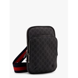 GG supreme fabric and leather crossbody bag